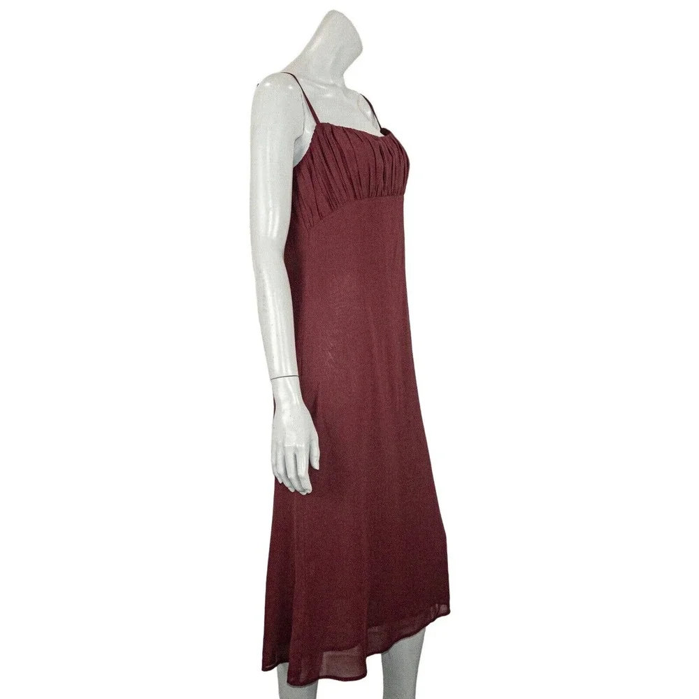 Reformation Burgundy Midi Dress - Picture 4 of 7